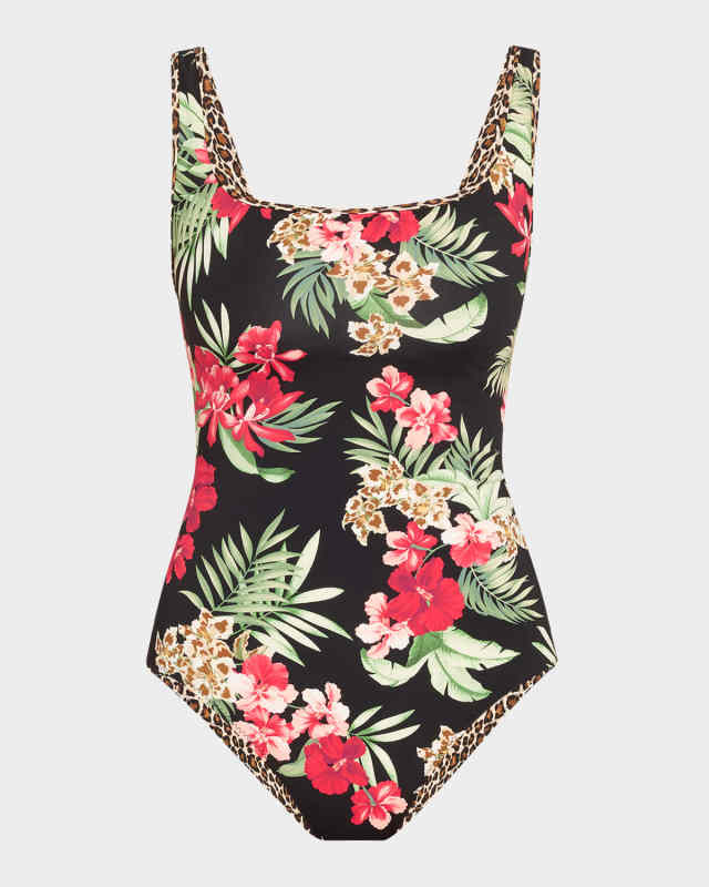 Lily Cat Reversible Tank One-Piece Swimsuit